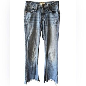 Nature Denim Distressed Flare Leg Jeans l 24